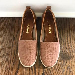 Kaanas leather loafer espadrille